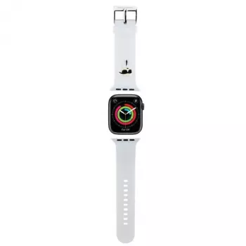 Karl Lagerfeld 3D Rubber Karl Head Apple Watch Strap 42/44/45/49mm White