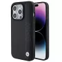 BMW M Collection iPhone 15 Pro Max 6,7 inch Black Hardcase Leather Textured & Stripe