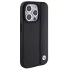 BMW M Collection iPhone 15 Pro Max 6,7 inch Black Hardcase Leather Textured & Stripe