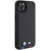 BMW M Collection Leather Stamp Back Cover for iPhone 15 Plus / 14 Plus 6,7 inch - Black Tricolor