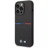 BMW Silicone Pattern Case, skirta Apple iPhone 15 Pro 6,1 colio, juoda
