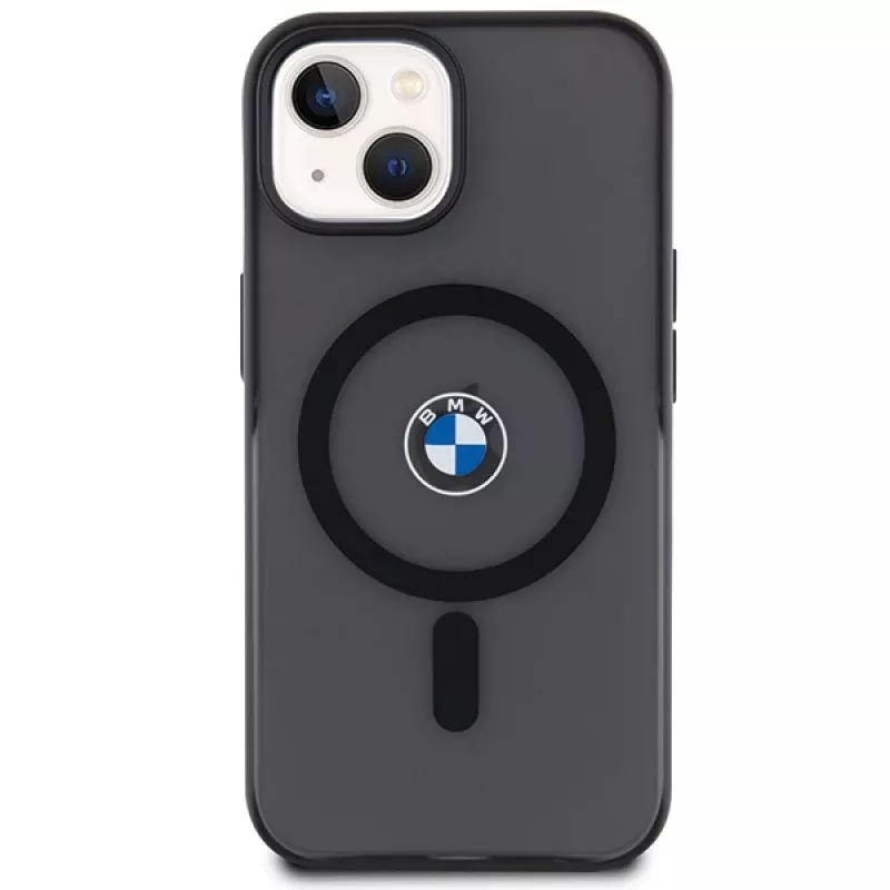 BMW BMHMP15MDSLK iPhone 15 Plus / 14 Plus 6,7 inch Black Hardcase IML Signature MagSafe