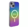Guess IML Iridescent MagSafe Back Cover for Apple iPhone 15 Plus, Multi-color
