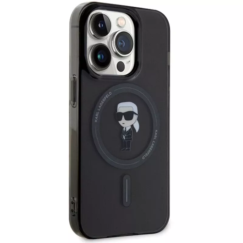 Karl Lagerfeld Ikonik MagSafe Hardcase, skirta iPhone 14 Pro 6,1 inch juoda