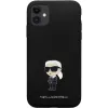 Karl Lagerfeld Ikonik Metal Pin Silicone Case for Apple iPhone 11 / iPhone XR 6,1 inch Black
