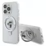 Karl Lagerfeld KLHMP15XHMRSKCH Hardcase Ring Stand for iPhone 15 Pro Max 6,7 inch White MagSafe Karl & Choupette
