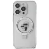 Karl Lagerfeld KLHMP15XHMRSKCH Hardcase Ring Stand for iPhone 15 Pro Max 6,7 inch White MagSafe Karl & Choupette