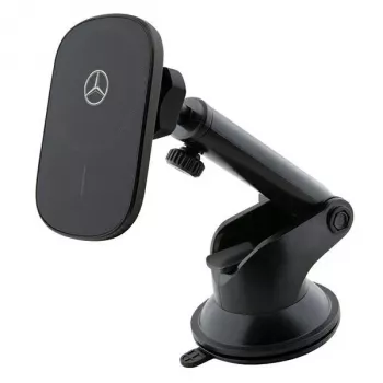 Mercedes Silver Star MagSafe Magnetic Wireless Car Charger 15W (Juoda)