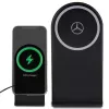 Mercedes-Benz Sulankstomas 2-in-1 Belaidis Įkroviklis 15W Juodas Sidabrinė Žvaigždė MagSafe