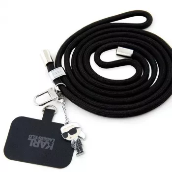 Karl Lagerfeld CBDY Cord Universal Phone Lanyard / Strap (Juoda)