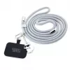 Karl Lagerfeld CBDY Cord Universal Phone Lanyard / Strap (Grey)