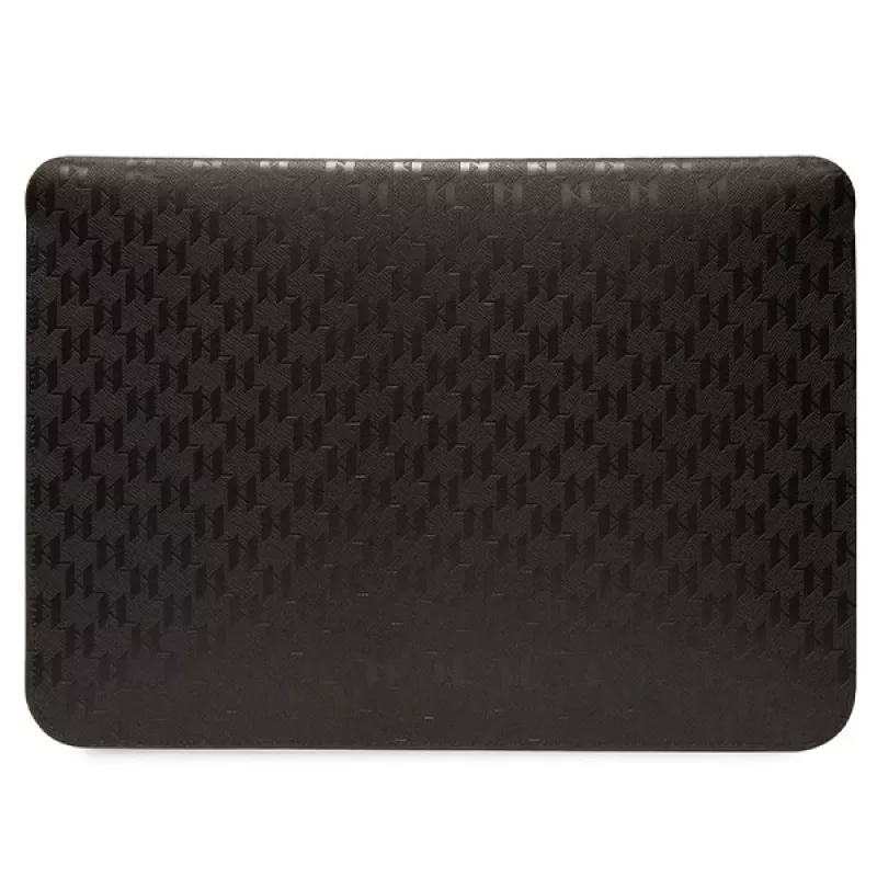 Karl Lagerfeld Sleeve KLCS16SAKHPKK 16 inch Black Saffiano Monogram Ikonik Laptop Sleeve