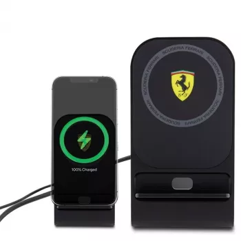 Ferrari 2023 Collection MagSafe 15W belaidžio įkrovimo padėklas – juodas