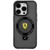 Ferrari FEHMP15MUSCAK iPhone 15 Plus / 14 Plus 6,7 inch Transparent Smoky Hardcase su Žiediniu Stovu, MagSafe, 2023 Kolekcija