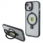 Ferrari FEHMP15MUSCAH iPhone 15 Plus / 14 Plus 6,7 inch Transparent Hard Case with Ring Stand, MagSafe, 2023 Collection