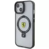 Ferrari FEHMP15MUSCAH iPhone 15 Plus / 14 Plus 6,7 inch Transparent Hard Case with Ring Stand, MagSafe, 2023 Collection