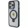 Ferrari FEHMP15LUSCAH iPhone 15 Pro 6,1 inch Skaidrus Kietas Dėklas su Žiediniu Stovu, MagSafe Suderinamas, 2023 Kolekcija