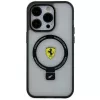 Ferrari FEHMP15LUSCAH iPhone 15 Pro 6,1 inch Skaidrus Kietas Dėklas su Žiediniu Stovu, MagSafe Suderinamas, 2023 Kolekcija