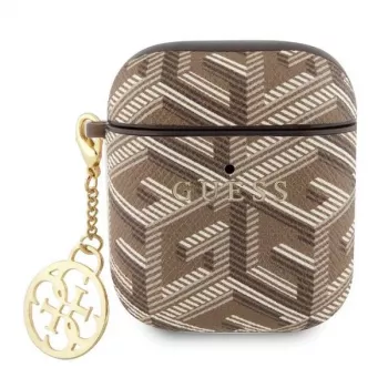 Guess GUA2PGCE4CW AirPods 1/2 Cover Brown GCube Charm