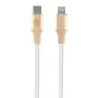 Guess GUCLLALRGDD USB-C į Lightning laidas 1,5 m greitas įkrovimas šviesiai auksinis su įspaustu logotipu