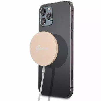 Guess GUCBMSLRD 15W belaidis MagSafe įkroviklis - Auksinis
