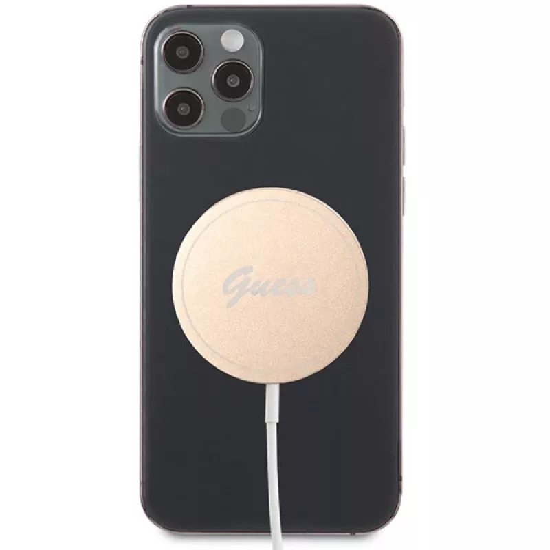 Guess GUCBMSLRD 15W belaidis MagSafe įkroviklis - Auksinis