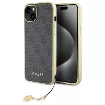 Guess GUHCP15MGF4GGR iPhone 15 Plus/14 Plus 6,7 inch Grey Hardcase 4G Charms Collection