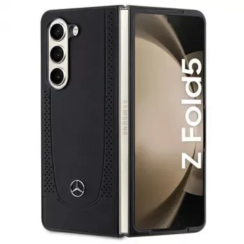 Mercedes-Benz MEHCZFD5ARMBK Urban Leather Hard Case, skirta Samsung Galaxy Z Fold5 - Juoda