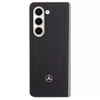 Mercedes-Benz MEHCZFD5ARMBK Urban Leather Hard Case, skirta Samsung Galaxy Z Fold5 - Juoda
