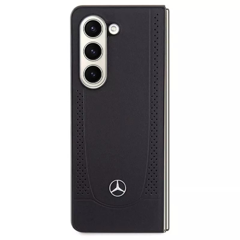 Mercedes-Benz MEHCZFD5ARMBK Urban Leather Hard Case, skirta Samsung Galaxy Z Fold5 - Juoda