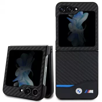 BMW M Collection Leather Carbon Back Cover, Samsung Galaxy Z Flip5 - Juoda