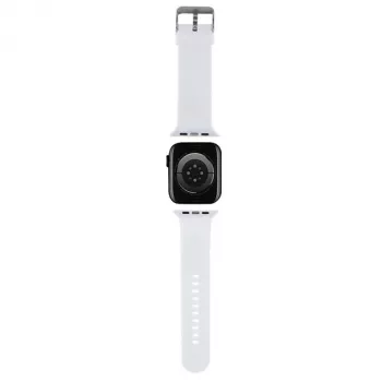 Karl Lagerfeld 3D Rubber Karl & Choupette Heads NFT Apple Watch Strap 42/44/45/49mm White
