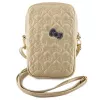 Hello Kitty Quilted Bows Strap Crossbody Phone Bag Gold