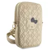 Hello Kitty Quilted Bows Strap Crossbody Phone Bag Gold