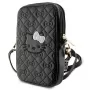 Hello Kitty Quilted Bows Strap - Crossbody Phone Bag (Juoda)