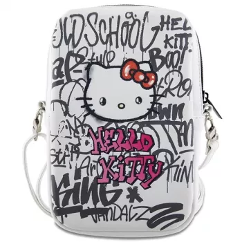 Hello Kitty Shoulder Bag Graffiti Kitty Head White
