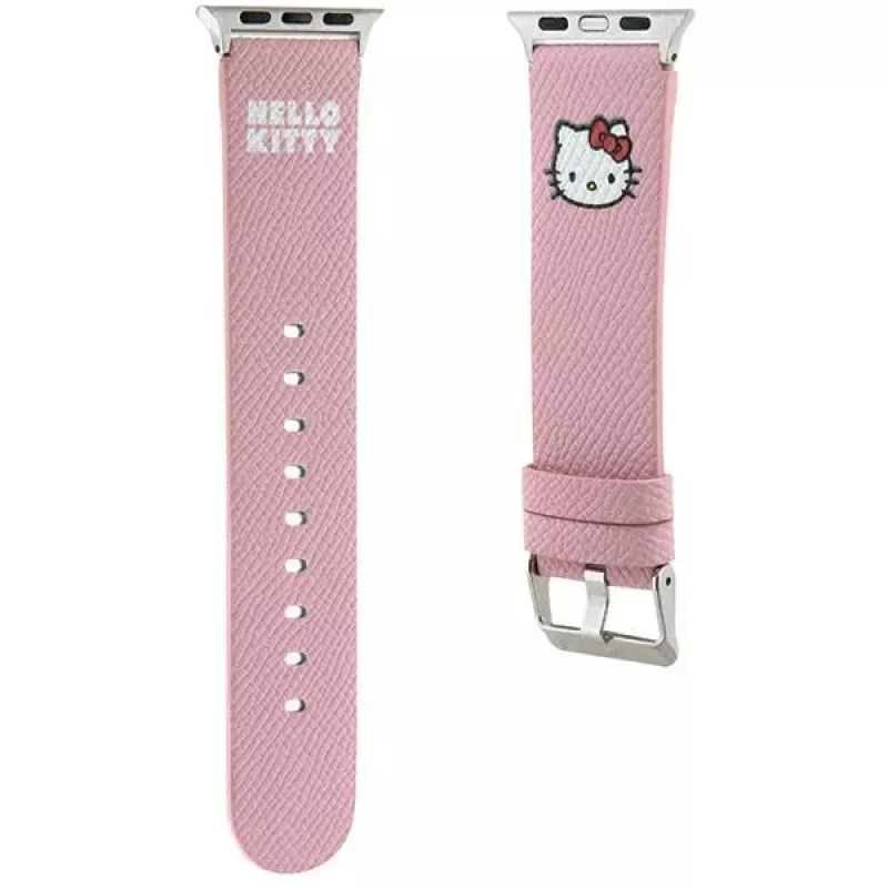 Hello Kitty HKAWMPGKHP Silicone Strap for Apple Watch 38/40/41mm Pink