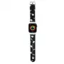 Hello Kitty HKAWMPSAPSK Apple Watch Strap 38/40/41mm Black Silicone Heads & Bows Pattern