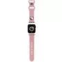 Hello Kitty HKAWMSCHBLP Silikono dirželis Apple Watch 38/40/41mm rožinis