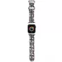 Hello Kitty HKAWMSDIESK Apple Watch Strap 38/40/41mm Black Silicone Heads & Stripes