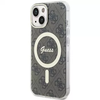 Guess GUHMP15MH4STW Hardcase IML MagSafe, iPhone 15 Plus / 14 Plus 6,7 inch Brown