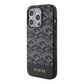 Guess GUHMP15XHGCFSEK iPhone 15 Pro Max 6.7 Black Hardcase GCube Stripes MagSafe