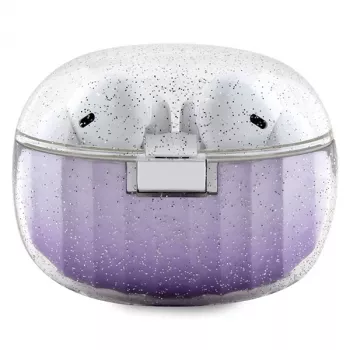„Guess Glitter Gradient“ belaidės ausinės su įkrovimo dėklu (violetinė)