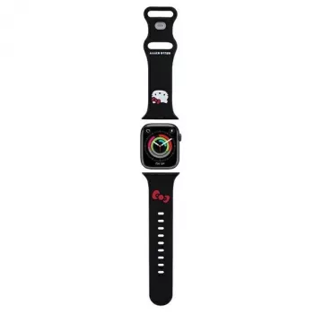 Hello Kitty HKAWMSCHBLK Silicone Strap for Apple Watch 38/40/41mm Black