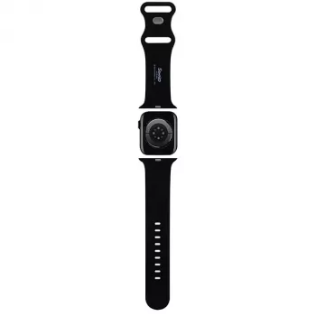 Hello Kitty HKAWLSCHBLK Silikono dirželis Apple Watch 42/44/45/49mm juodas