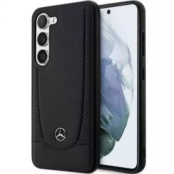 Mercedes-Benz S23 FE Hardcase Leather Urban Black, dėklas Samsung Galaxy S23 FE