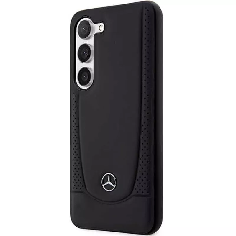 Mercedes-Benz S23 FE Hardcase Leather Urban Black, dėklas Samsung Galaxy S23 FE