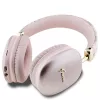Guess Gcube Metallic Script Logo On-Ear Bluetooth Ausinės Rožinės