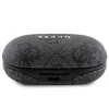 Guess 4G Metal Logo Bluetooth TWS ENC Ausinės su Įkrovimo Dėklu (Juodos)