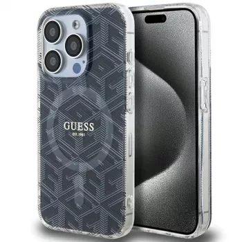 Guess GUHMP15XHGCUSTGK iPhone 15 Pro Max 6.7 Hardcase IML GCube MagSafe Black